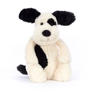 Brand New! Jellycat Bashful Black and Cream Puppy